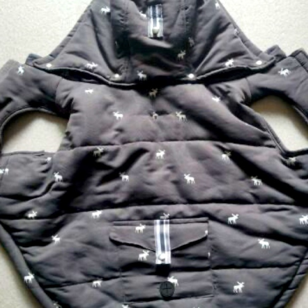 LuvGear Protect Me Alert Puffer Moose Lined Dog Jacket Cold Alert Tech MEDIUM - Picture 4 of 4
